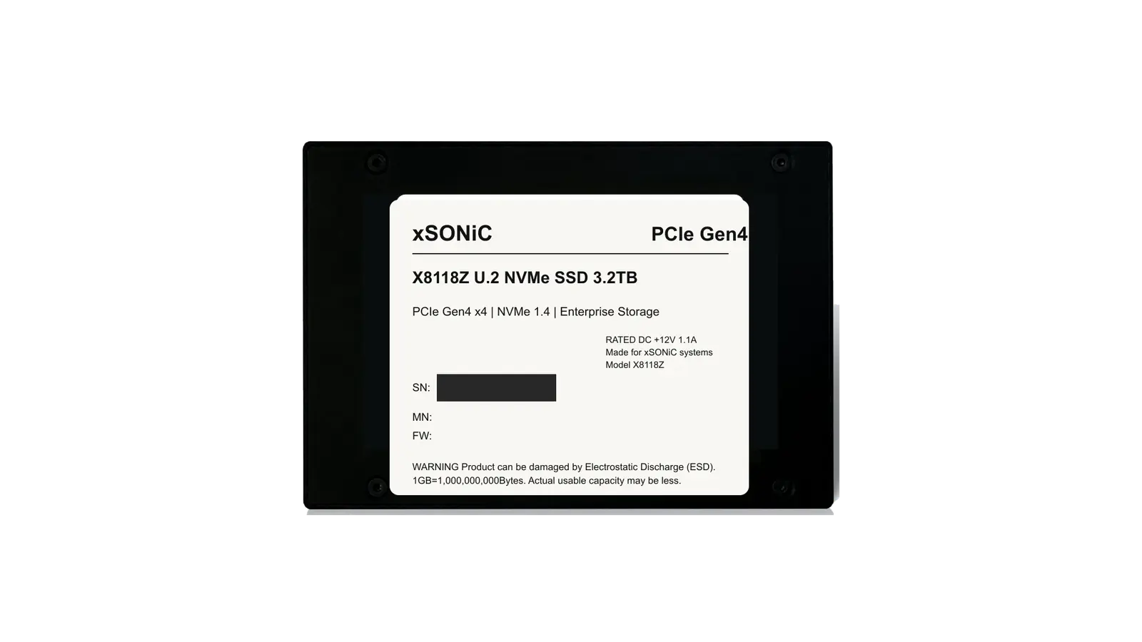 xSONiC enterprise NVMe SSD family