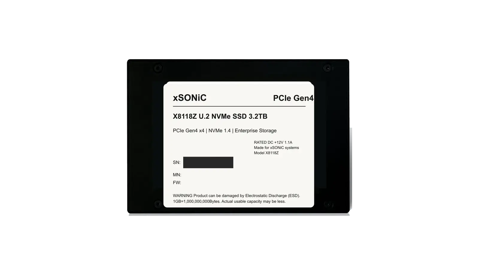xSONiC enterprise NVMe SSD family