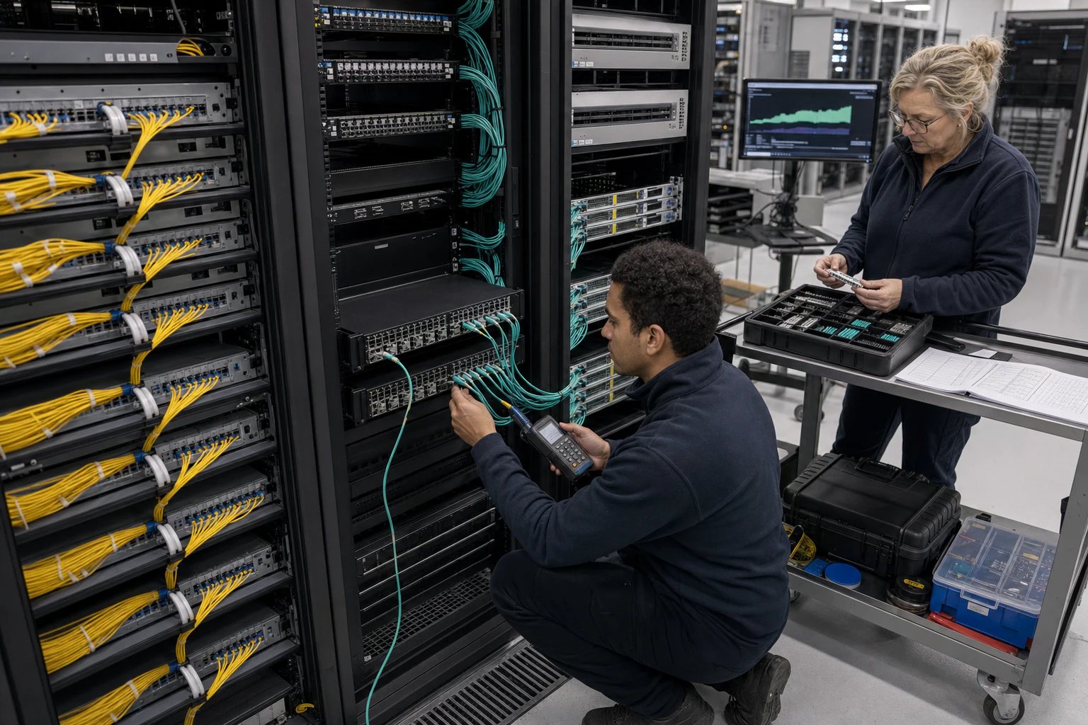 network engineers validating traffic visibility and security monitoring infrastructure for “Capacity Planning for Network Packet Brokers: A Procurement...