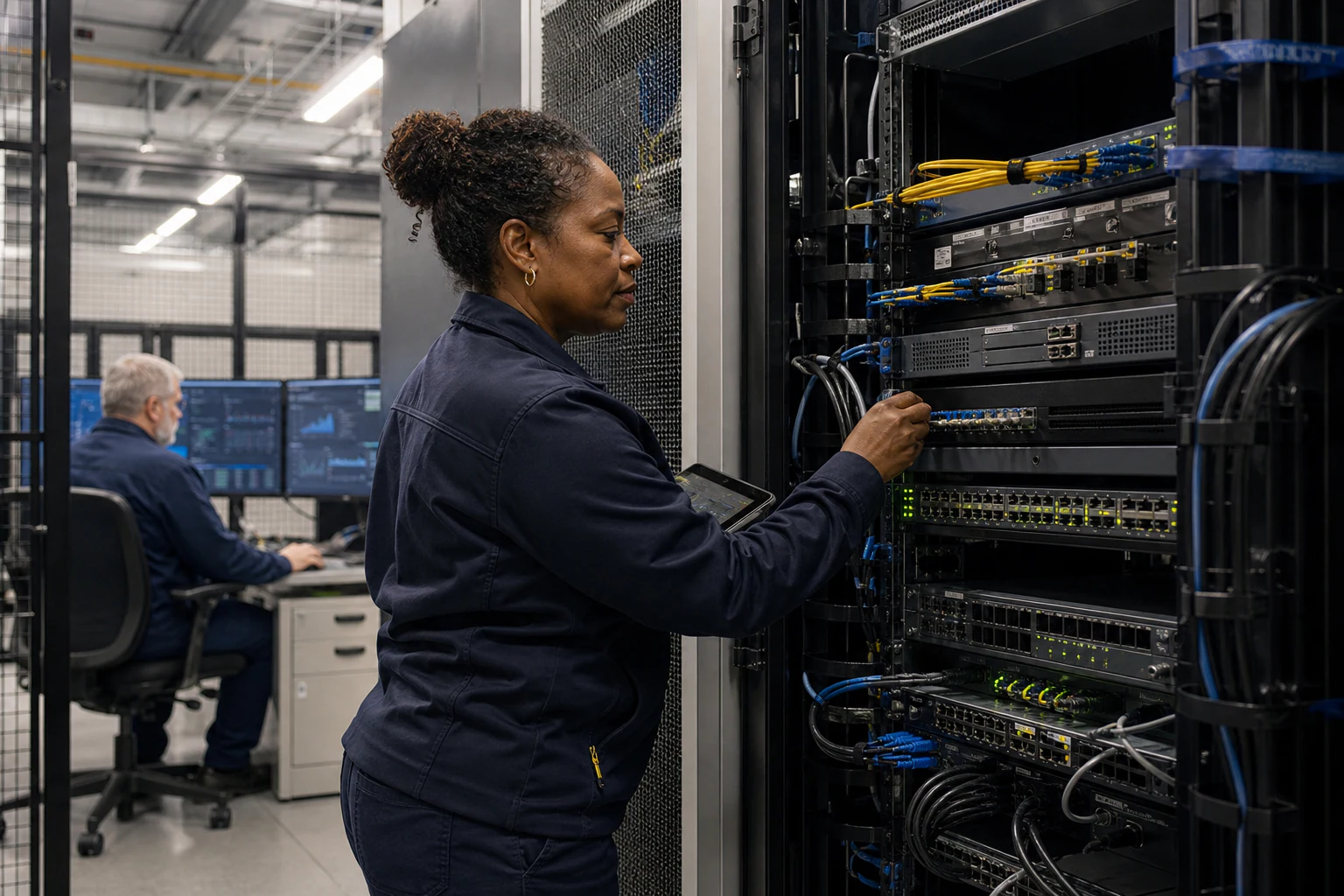 network engineers validating traffic visibility and security monitoring infrastructure for “Closing the Packet Broker Visibility Gap: A Practical Analys...