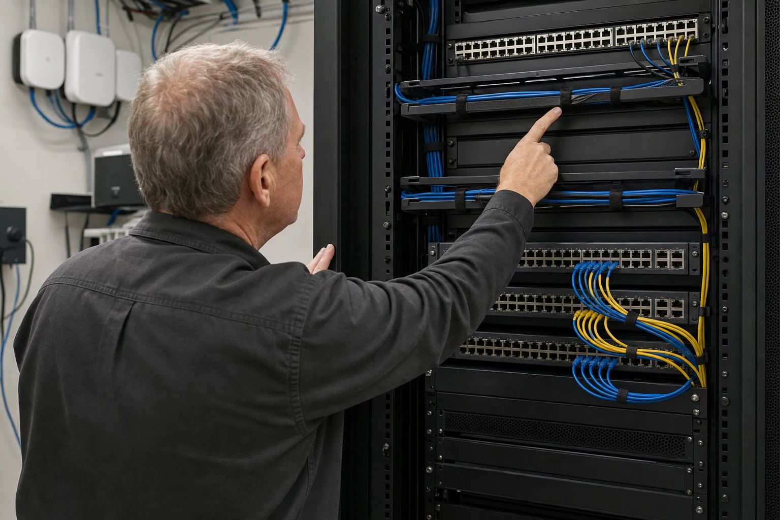 a campus network engineer commissioning enterprise access infrastructure for “Ethernet Switch Fabric Architecture Explained for Data Centers, AI Cluster...