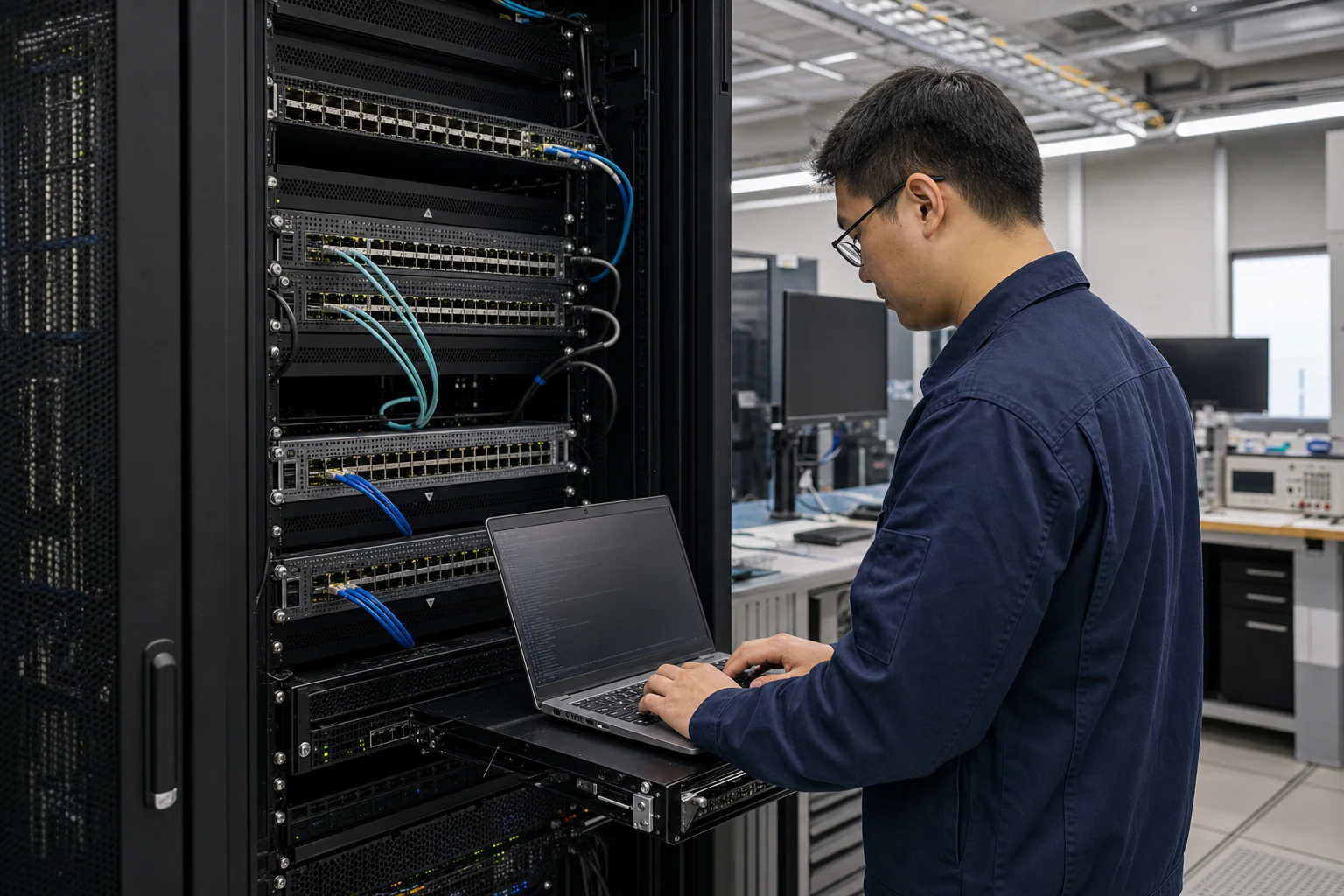 network engineers validating and automating data-centre switches for “Lab Test Plan for Bare Metal Switch Evaluation: A Practical Guide for Australian D...