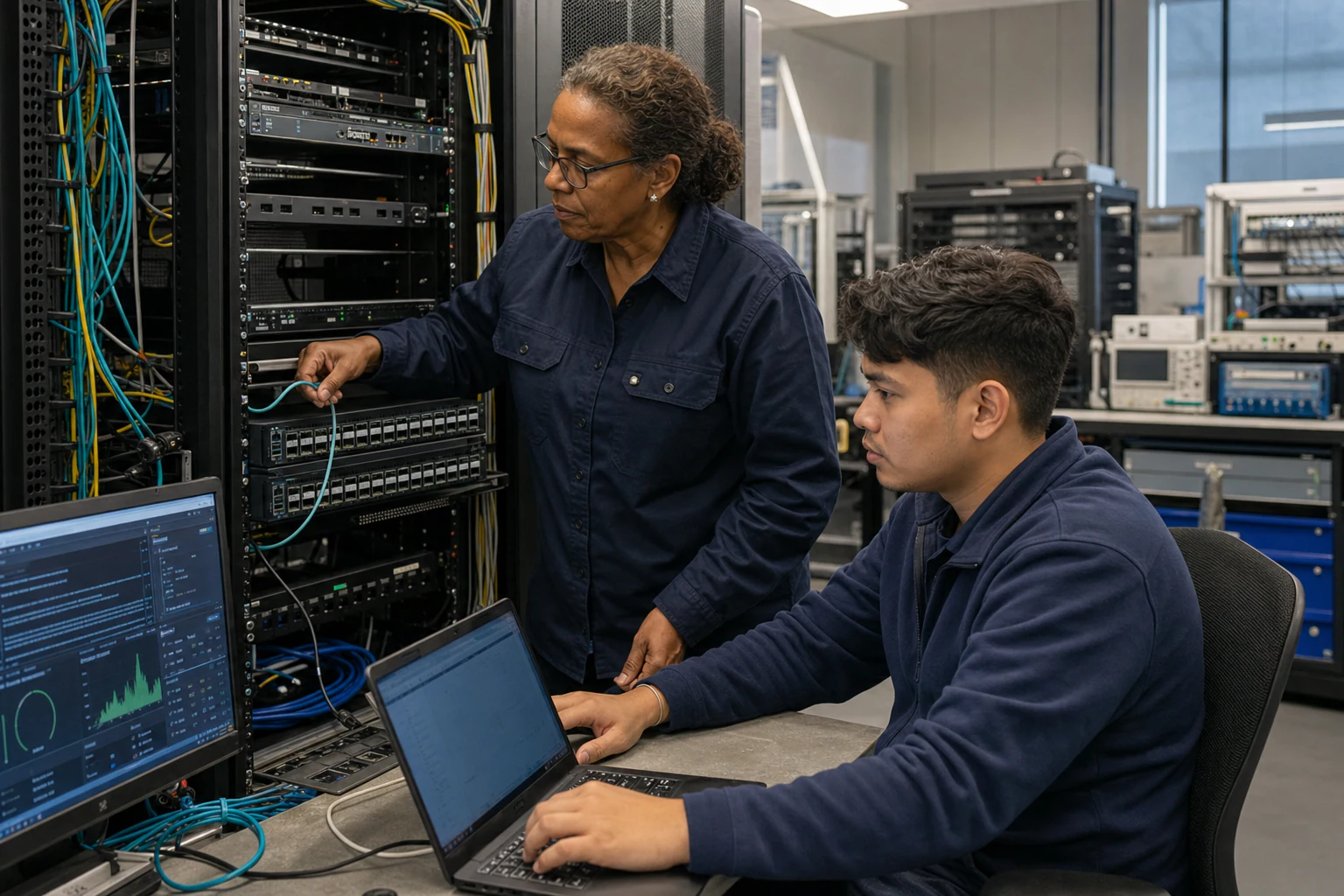 network engineers validating and automating data-centre switches for “NETCONF and YANG Models Are Reshaping How SONiC Networks Get Managed in 2025”