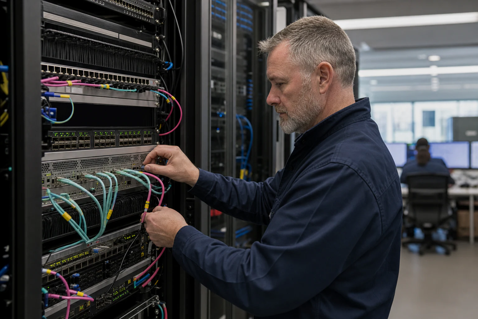 network engineers validating traffic visibility and security monitoring infrastructure for “Network Visibility in AI Data Center Ethernet Fabrics: What...
