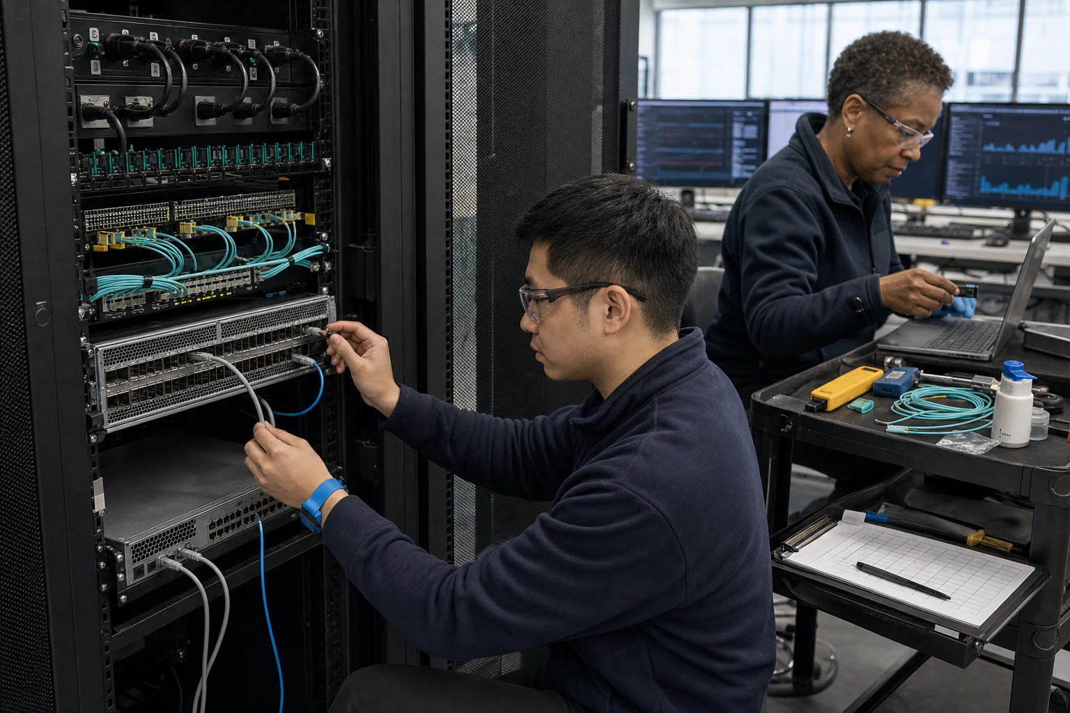 network engineers validating traffic visibility and security monitoring infrastructure for “Packet Broker Security Hardening Checklist for Australian MS...