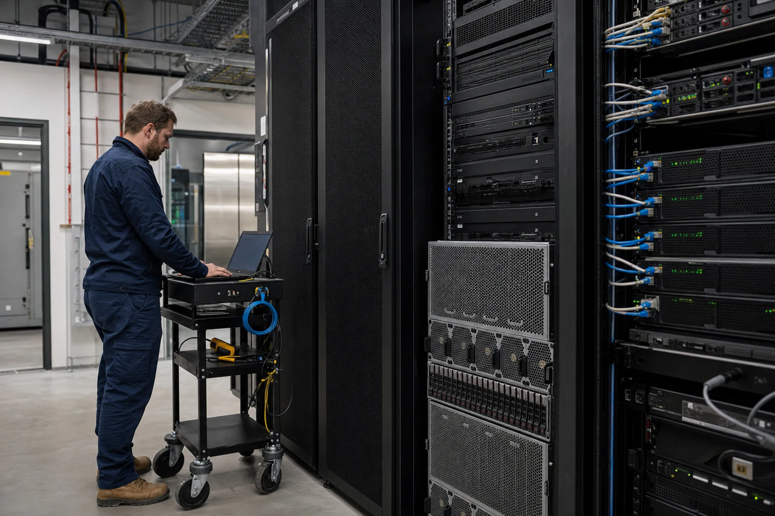 Private AI infrastructure shown as an integrated compute, network, storage, observability, power and cooling system