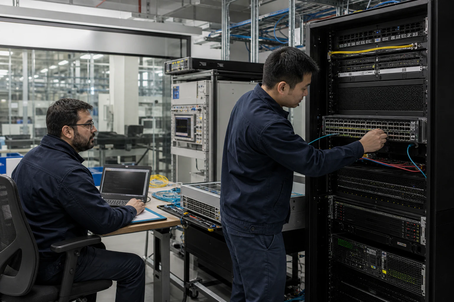 an engineer testing enterprise open-networking switches for “SONiC Security Failure Modes Australian Enterprise Security Ops Teams Must Evaluate Before...