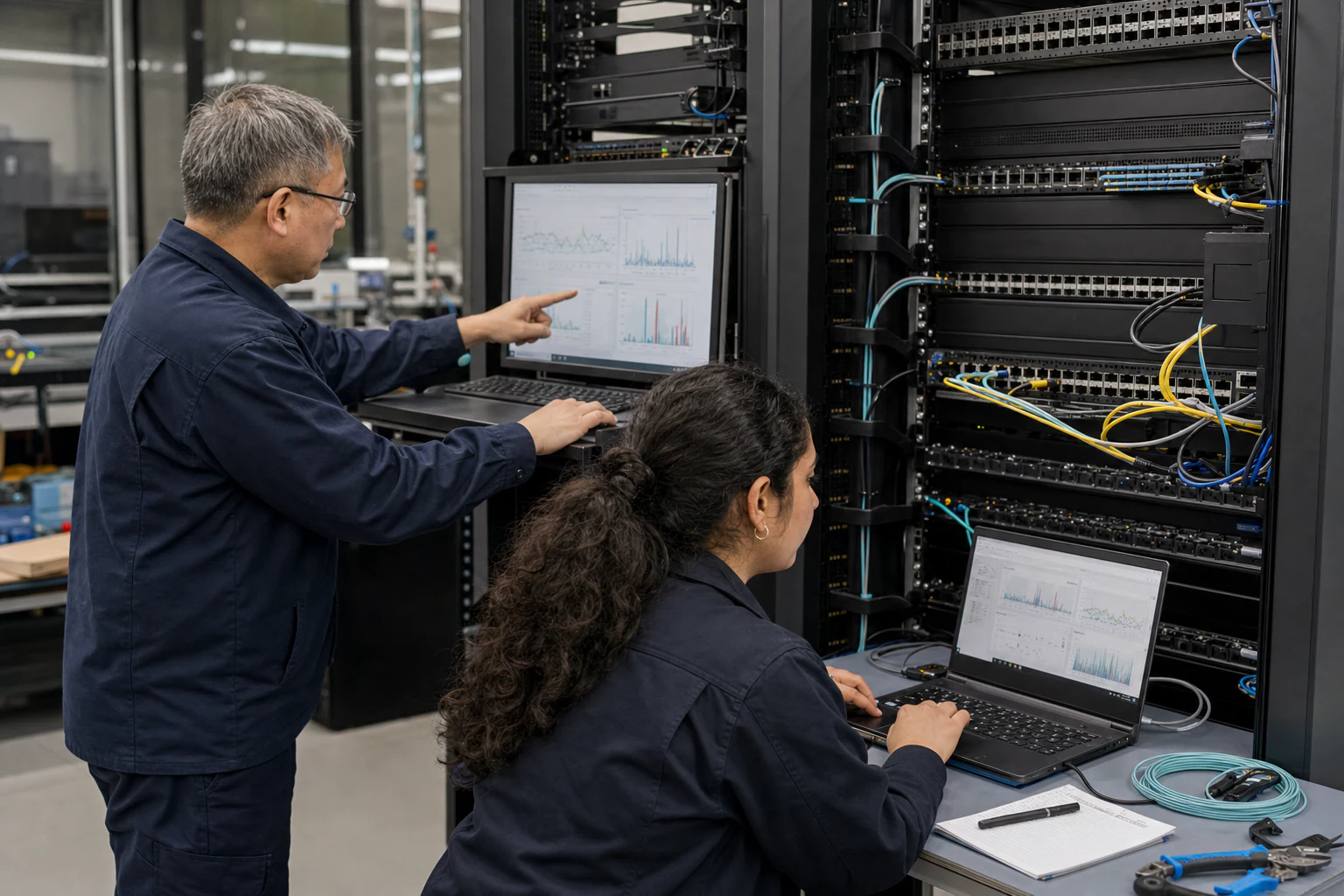 network engineers validating and automating data-centre switches for “SONiC Telemetry Automation: How Open Network Monitoring Reduces Mean Time to Resol...
