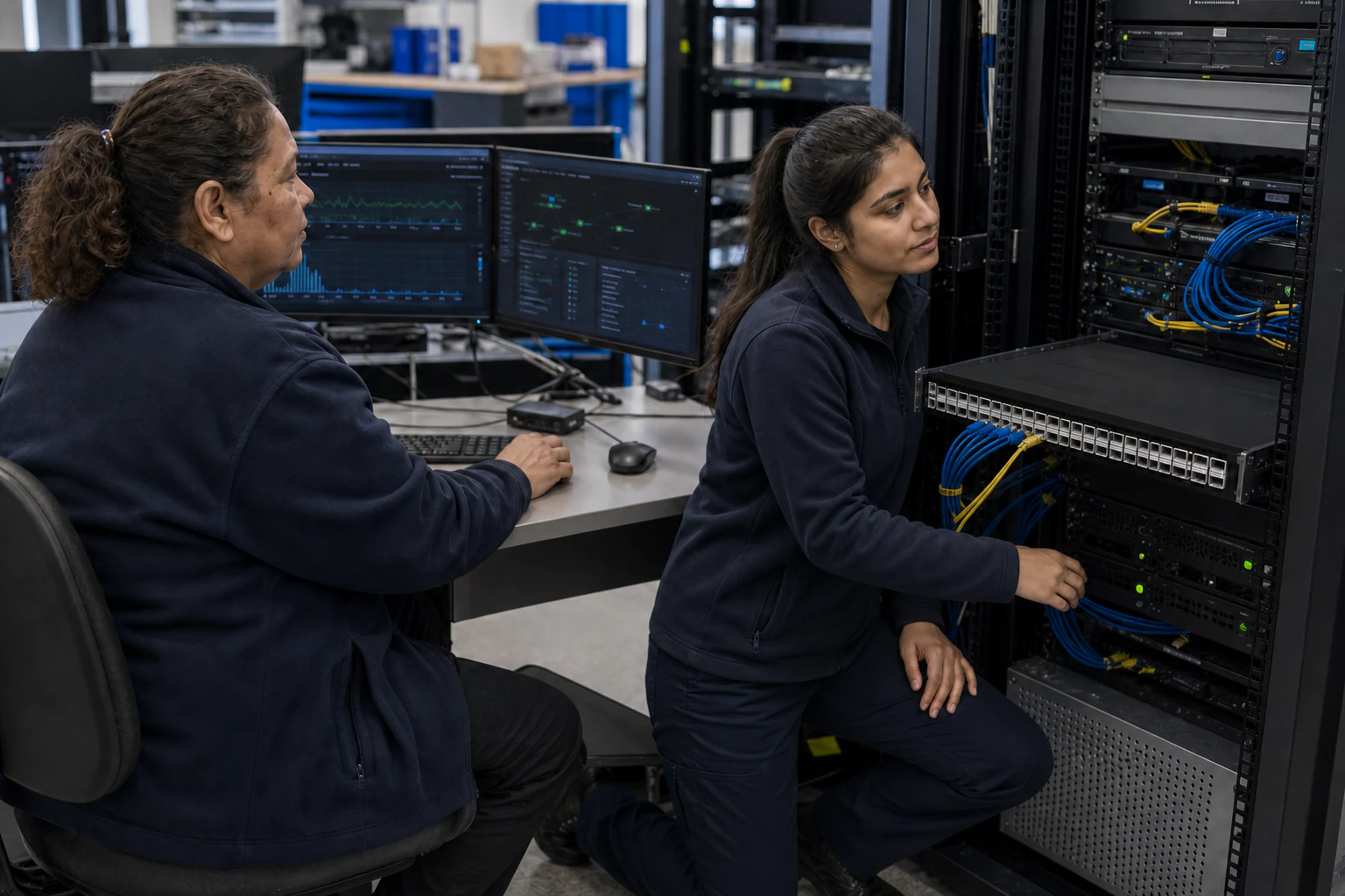 network engineers validating and automating data-centre switches for “SONiC Telemetry Automation Is Quietly Rewriting Network Operations. Why Australian...