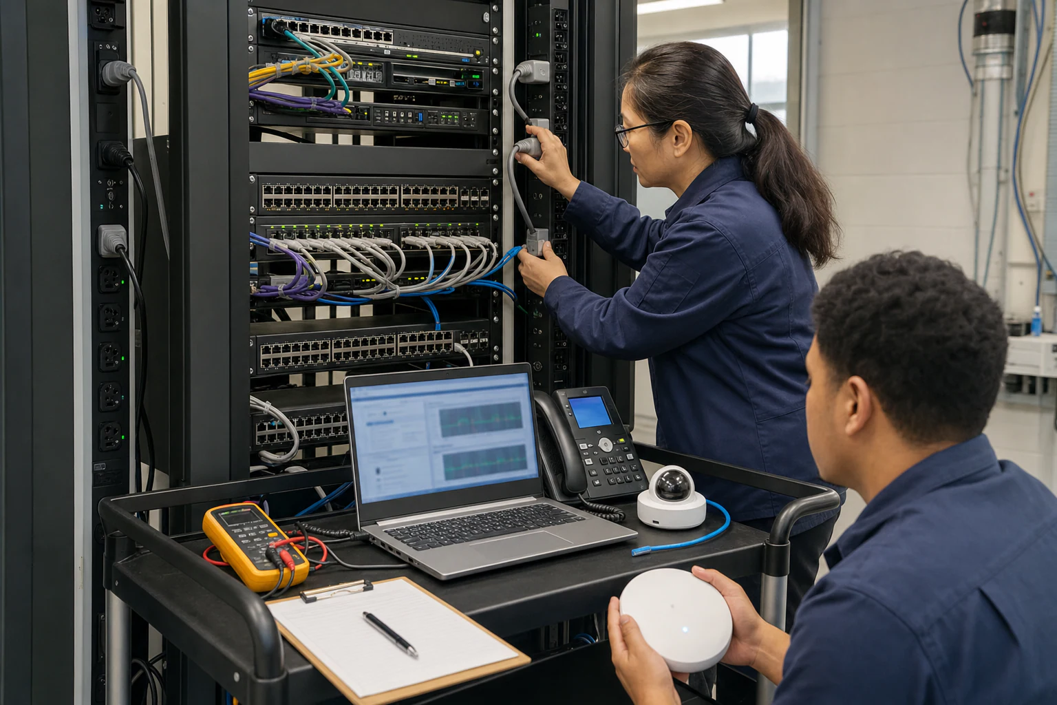 a campus network engineer commissioning enterprise access infrastructure for “Virtual Chassis and Cluster Failure-Mode Review: A Deployment Checklist fo...