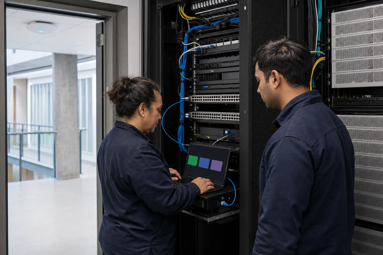 a campus network engineer commissioning enterprise access infrastructure for “Wi-Fi 7 OpenWiFi Enterprise AP Deployment Planning: What Australian Networ...