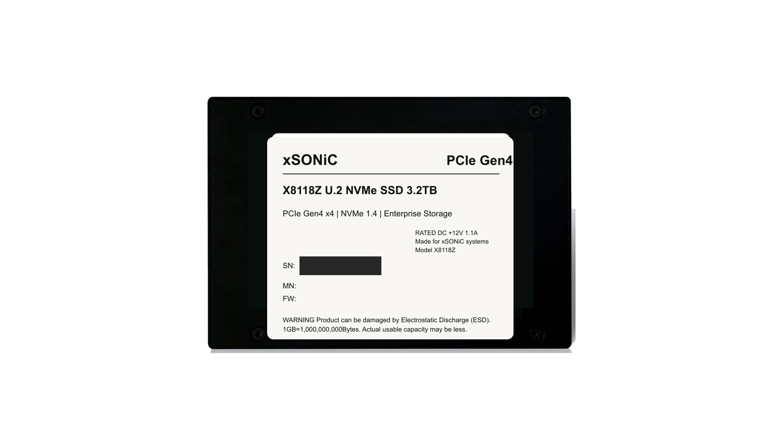 xSONiC enterprise NVMe SSD family