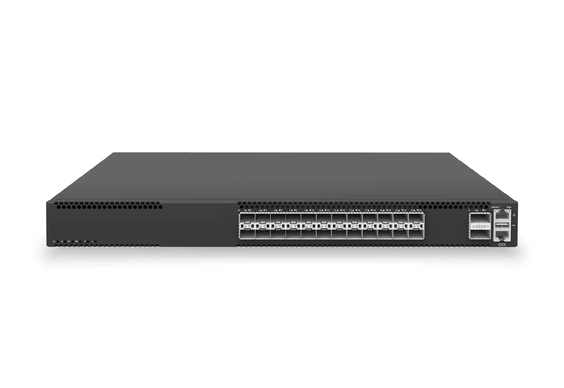 XS-AA-24X10-2X100-AGG front panel product image
