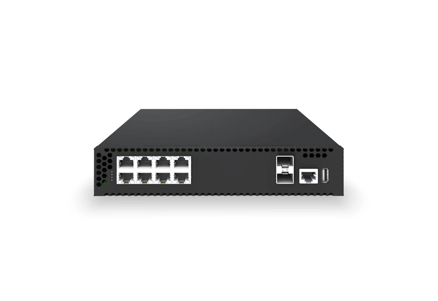 XS-AA-8X1-2X10-POE150 front panel product image