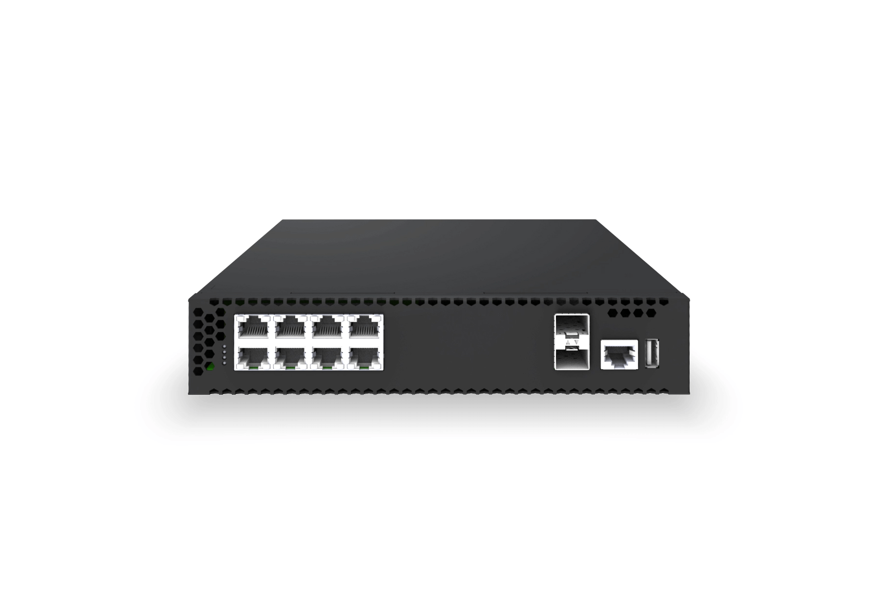 XS-AA-8X2P5-2X10-ACC front panel product image
