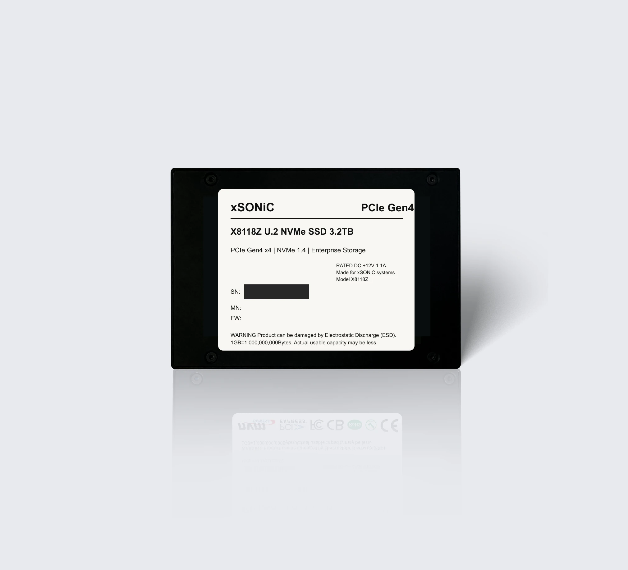 XS-SSD-8118Z-U2 enterprise U.2 NVMe SSD